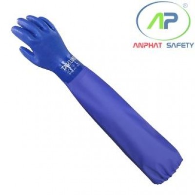 Găng tay chống dầu loại dài TAKUMI PVC 600X size L